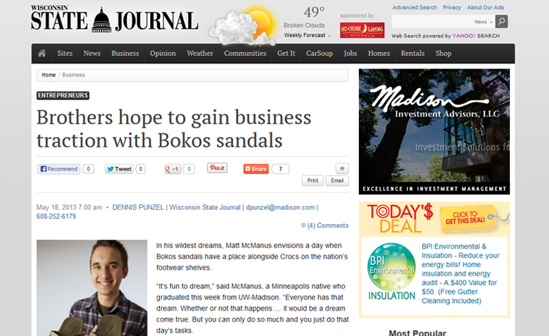 Wisconsin State Journal - Bokos